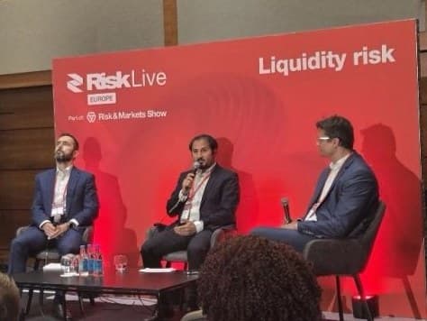 Coskun Tarkocin on a three-person panel on liquidity buffers at Risk Live Europe